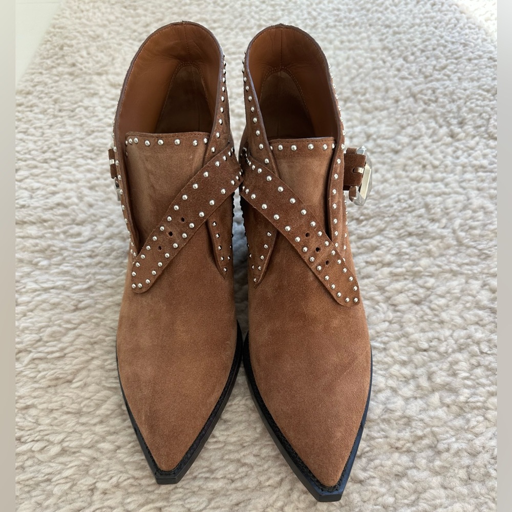 Givenchy suede western studded ankle boots size 37